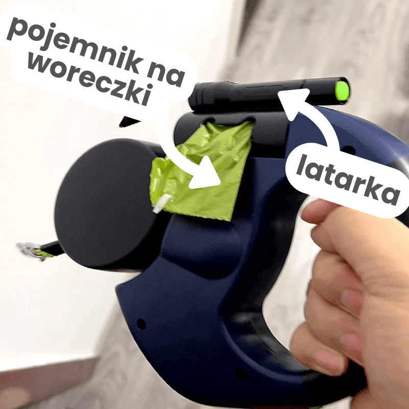 Duo Smycz – Automatyczna Podwójna Smycz 3w1 z Latarką | Koniec z Poplątanymi Spacerami! 🔦